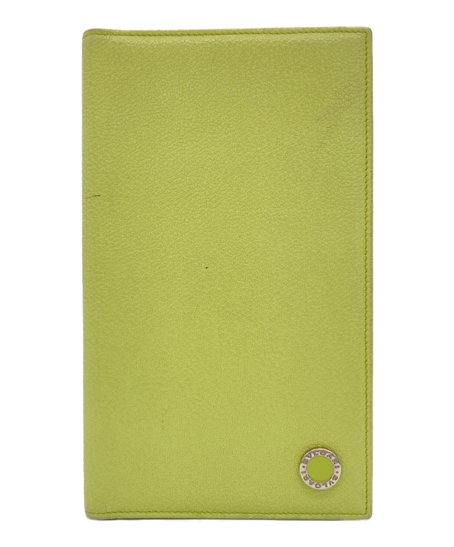 BVLGARI (ブルガリ) 手帳カバー 黄緑