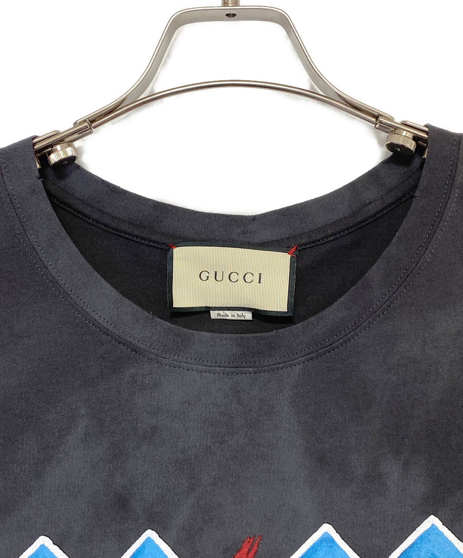 GUCCI (グッチ) AC/DCプリントTシャツ ブラック サイズ:S