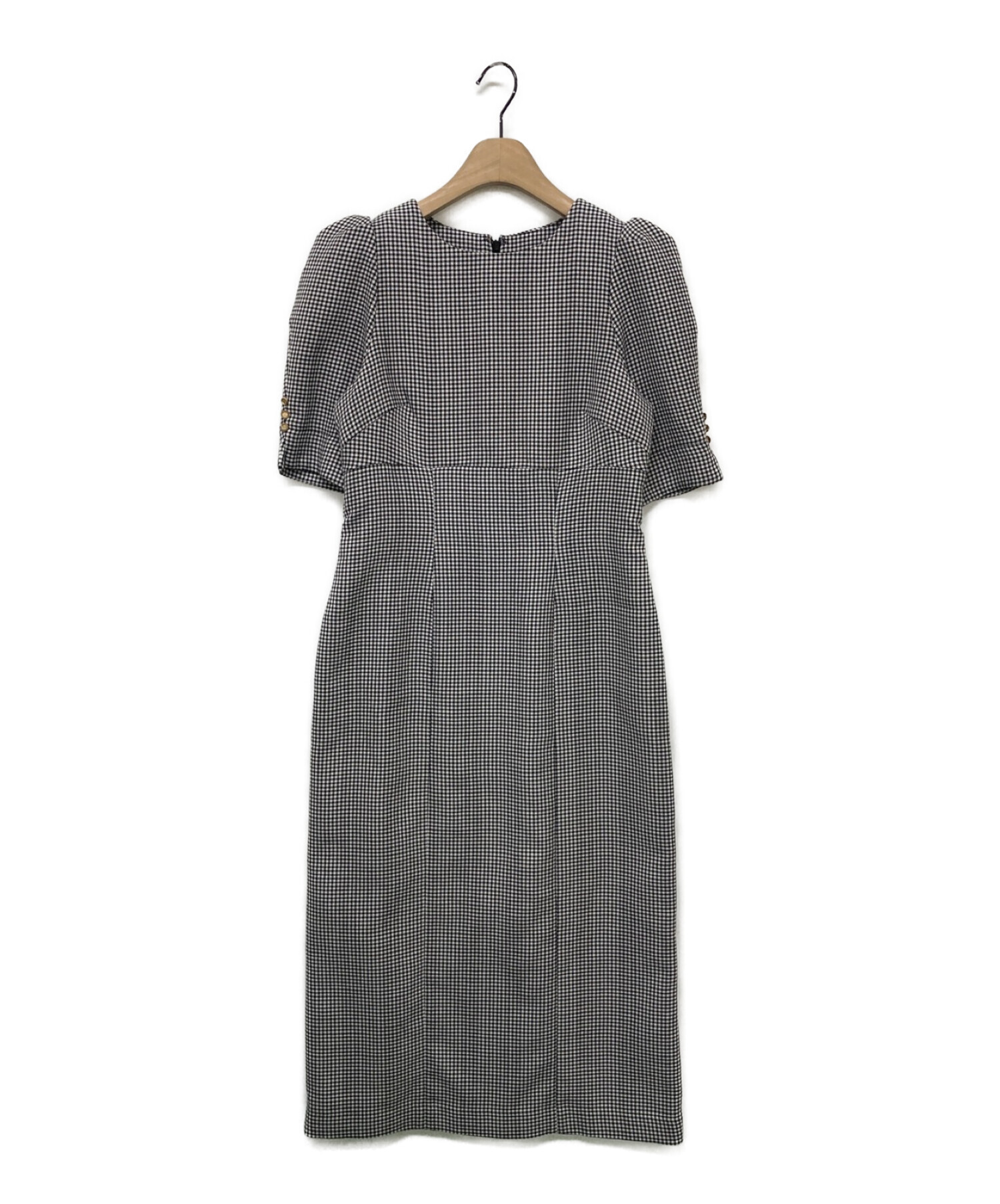 Her lip to (ハーリップトゥ) Lady Checkered Belted Midi Dress ブラック サイズ:M