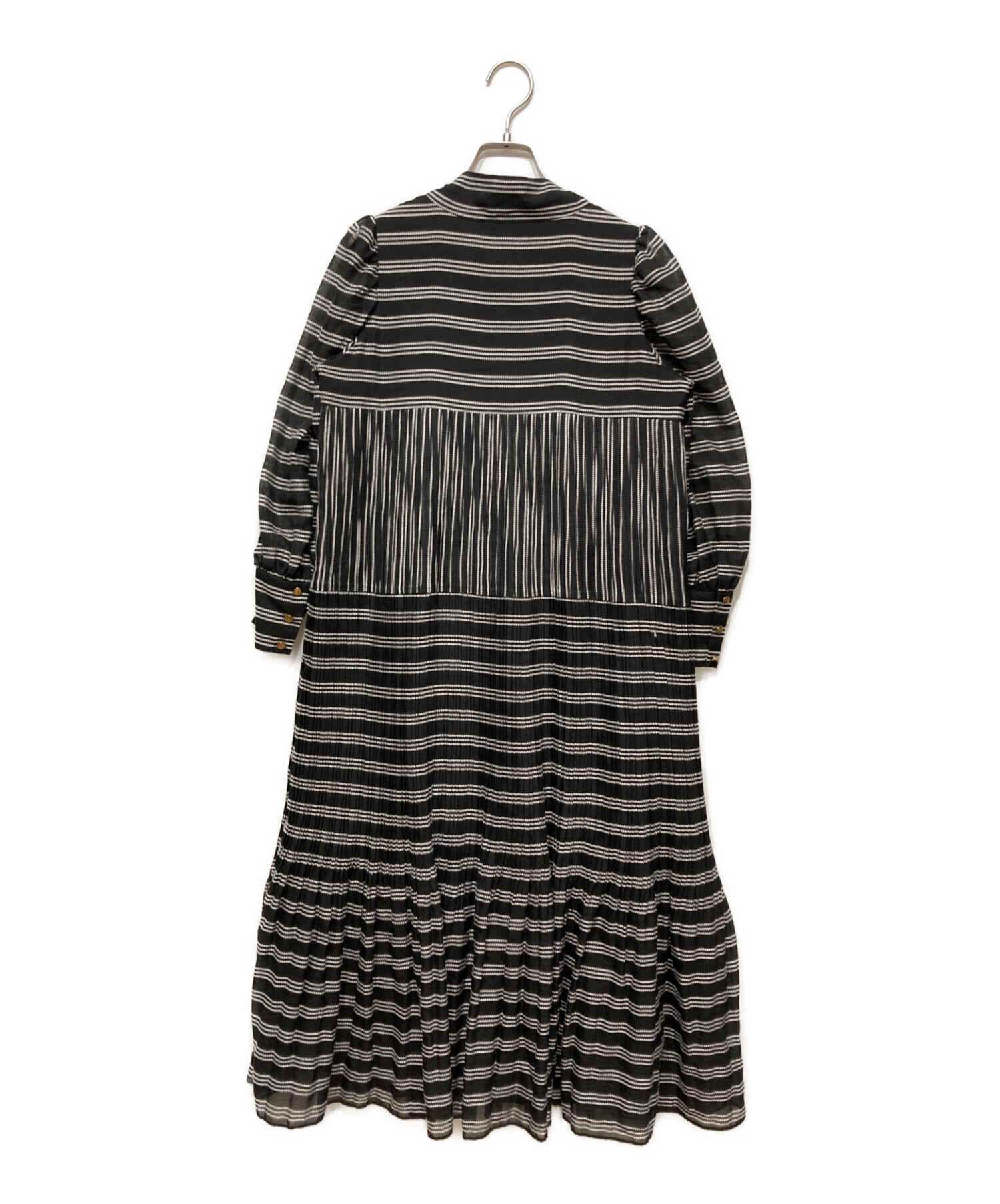 Her lip to Bow Pleated Long Dress - ワンピース