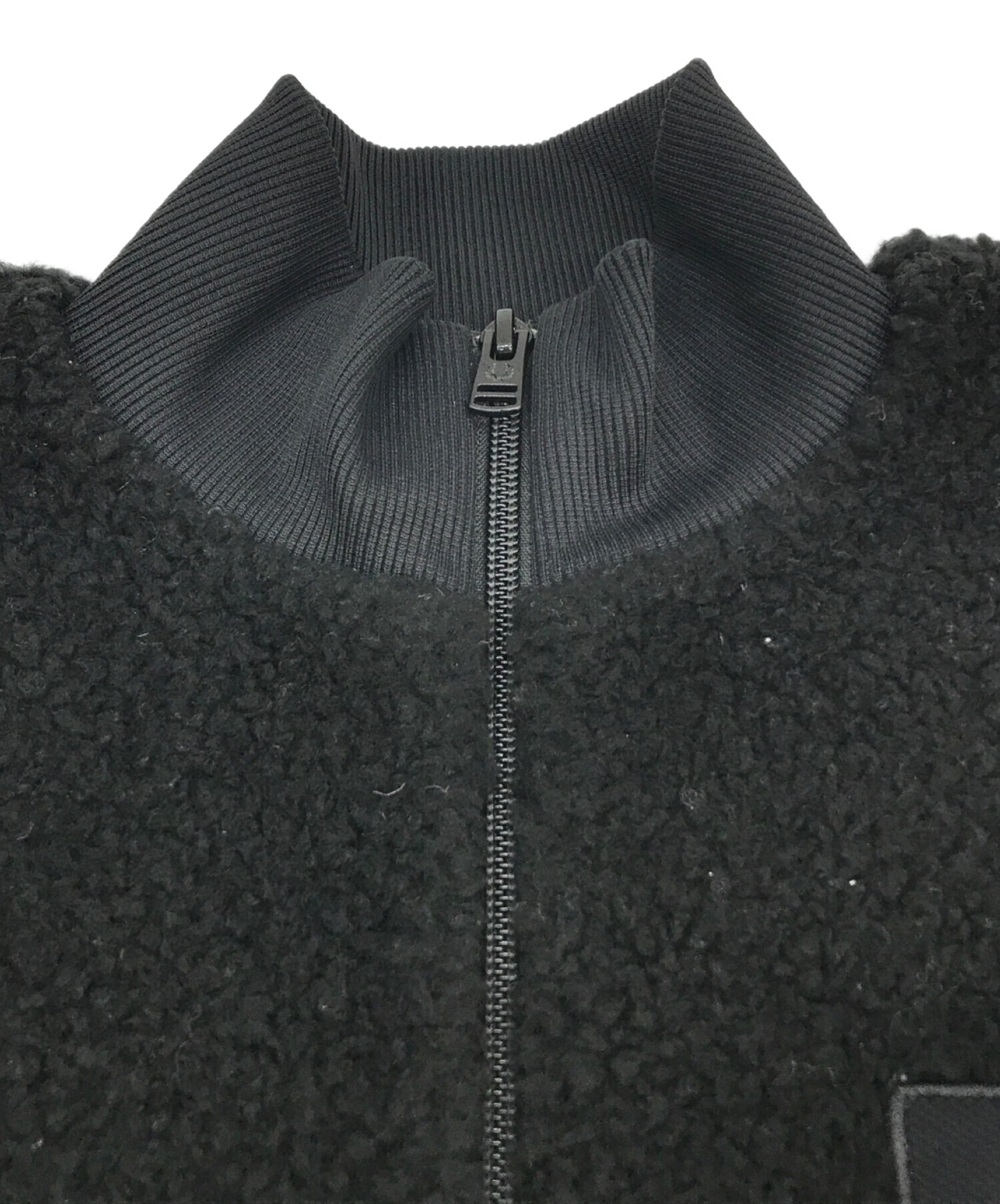 FRED PERRY (フレッドペリー) ボアジャケット ブラック サイズ:UK8