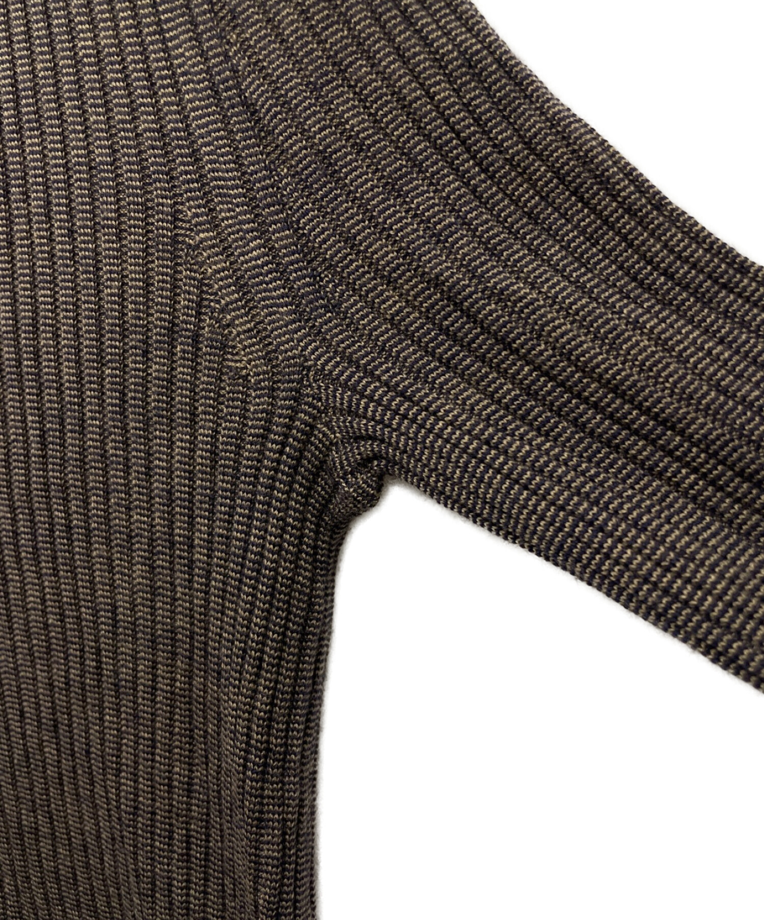 theory (セオリー) REGAL WOOL/MICROS CARDI　カーディガン ブラウン サイズ:S 未使用品