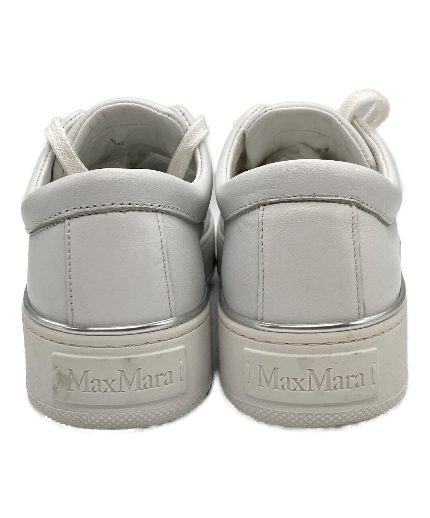 MaxMara (マックスマーラ) MM55プリムソールスニーカー ホワイト サイズ:35