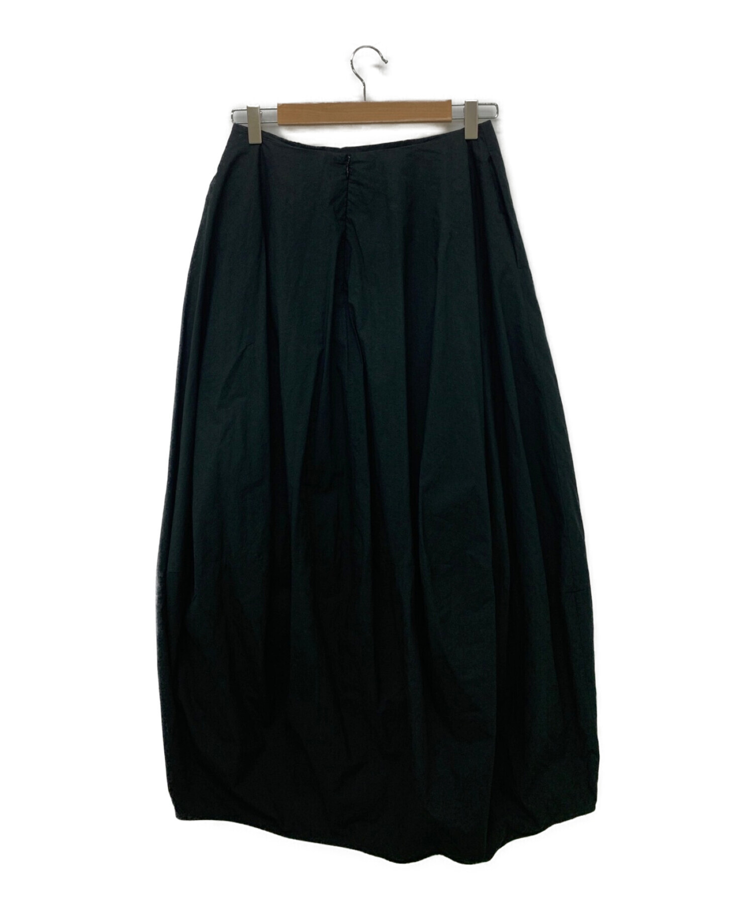 nagonstans (ナゴンスタンス) Washedタイプライター バルーンスカート ブラック サイズ:38