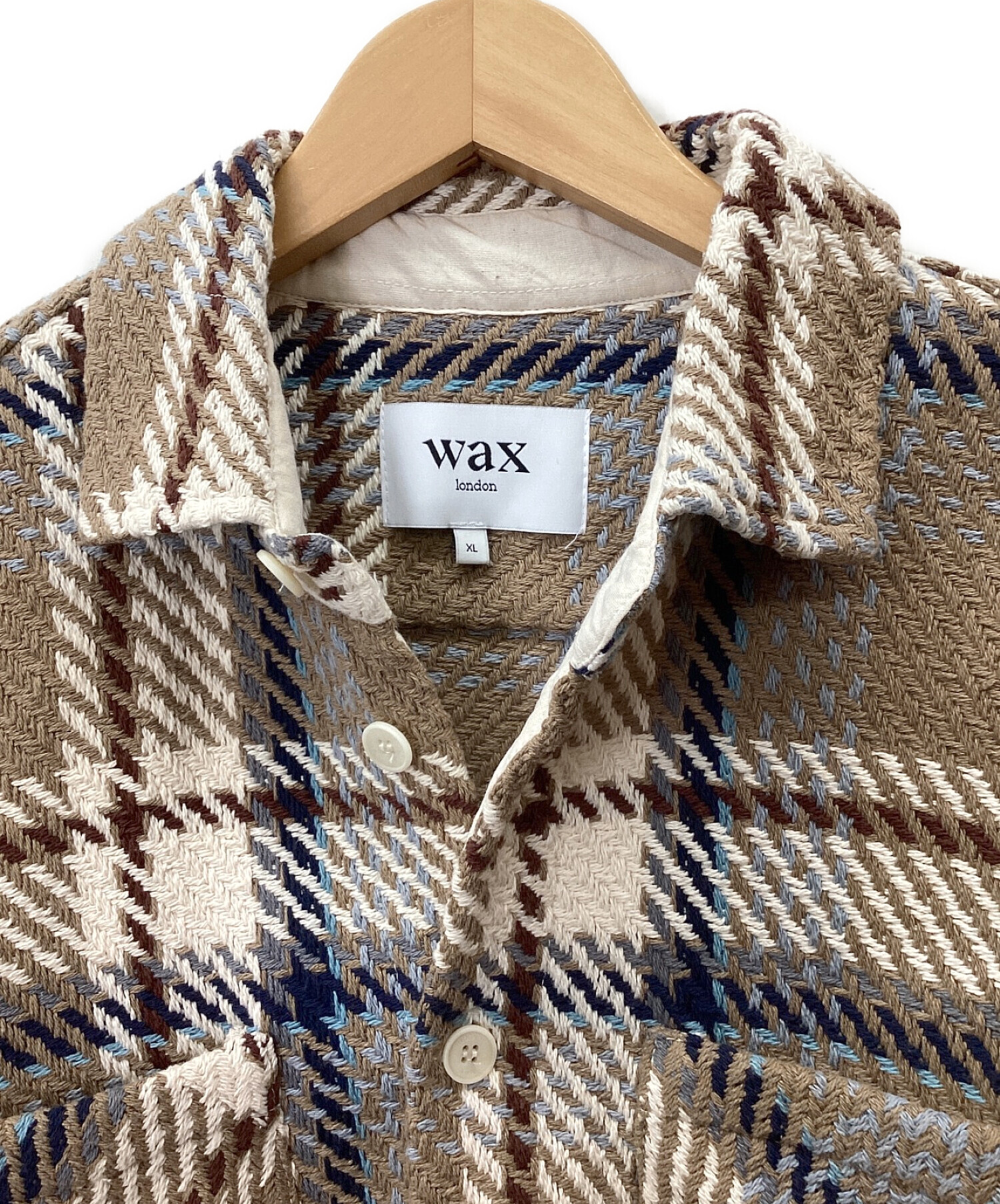 WAX LONDON バスケットチェックシャツ XLサイズ-