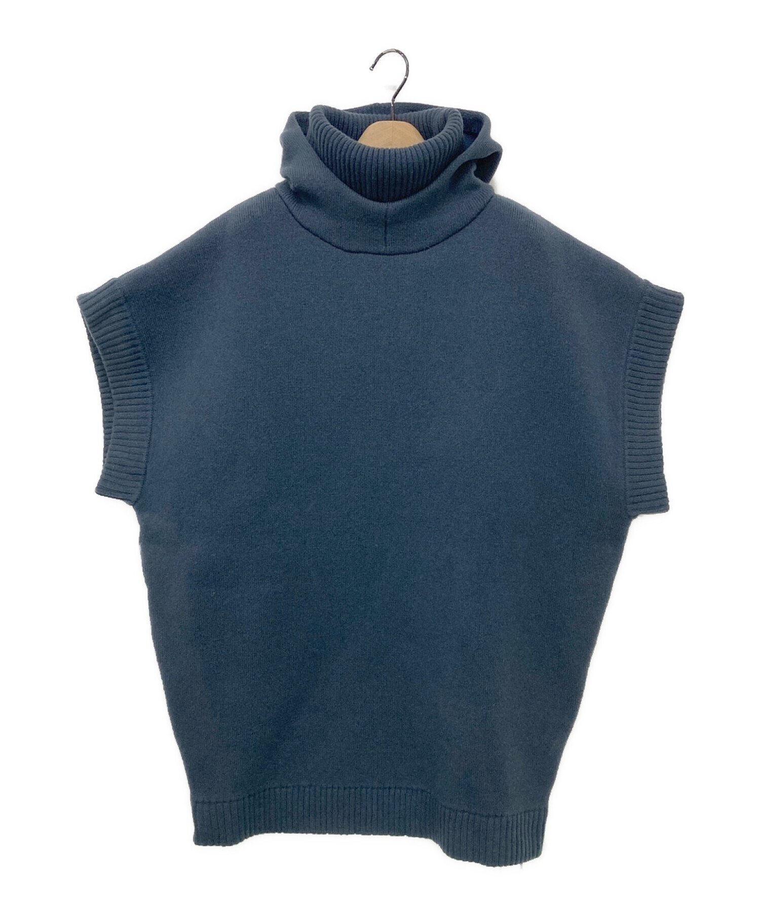 中古・古着通販】RIM.ARK (リムアーク) Hood design knit vest ブルー