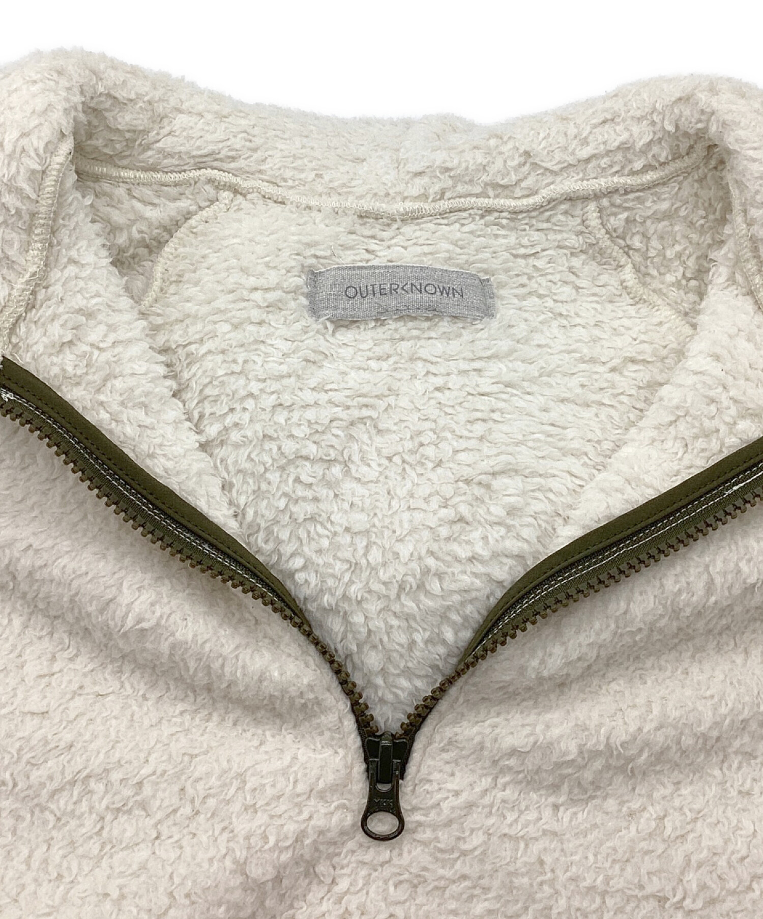 中古・古着通販】OUTERKNOWN (アウターノーン) Sherpa Half Zip Hoodie