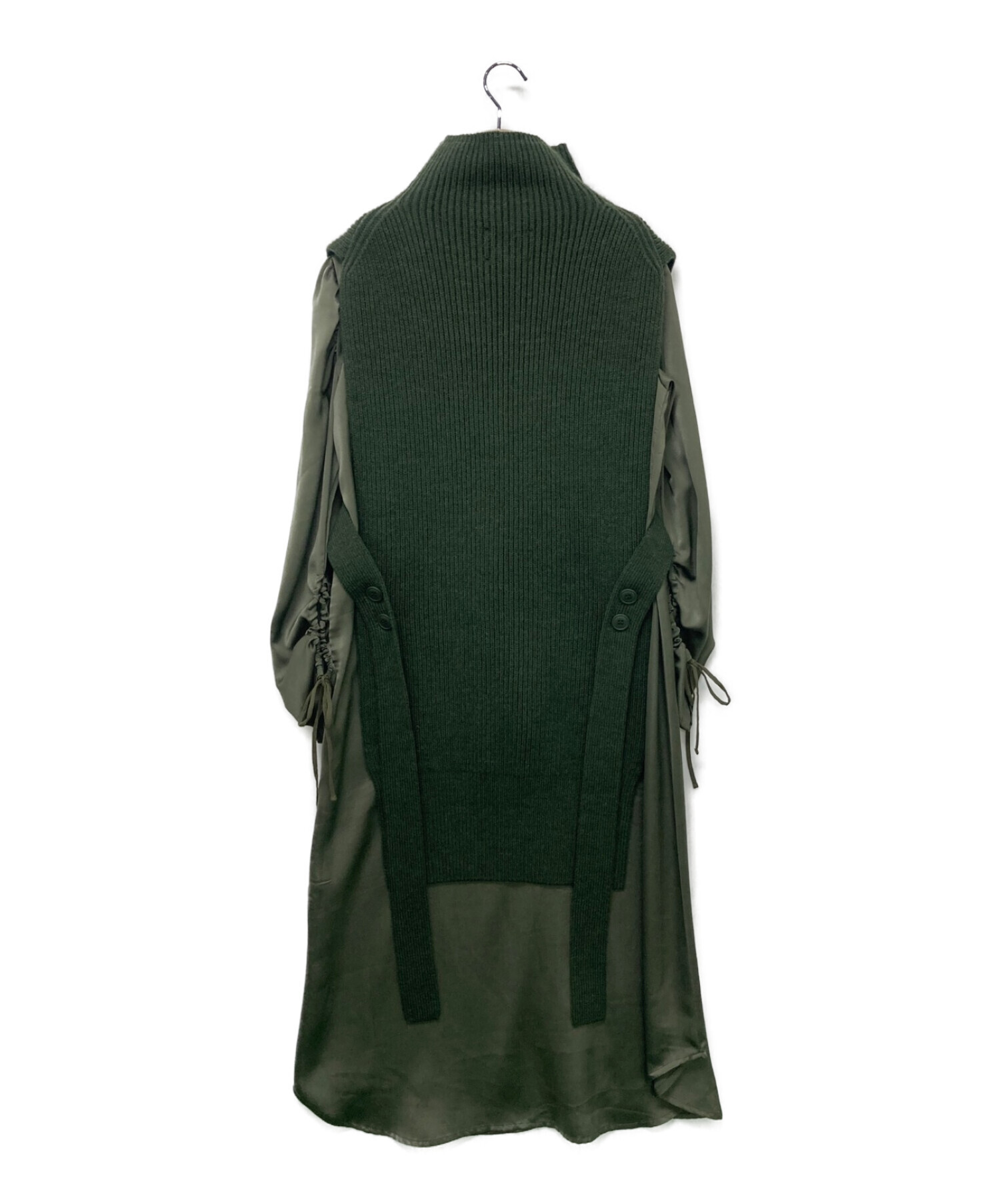 【CIEL'AIR】LAYERED SHIRT DRESS ブラック