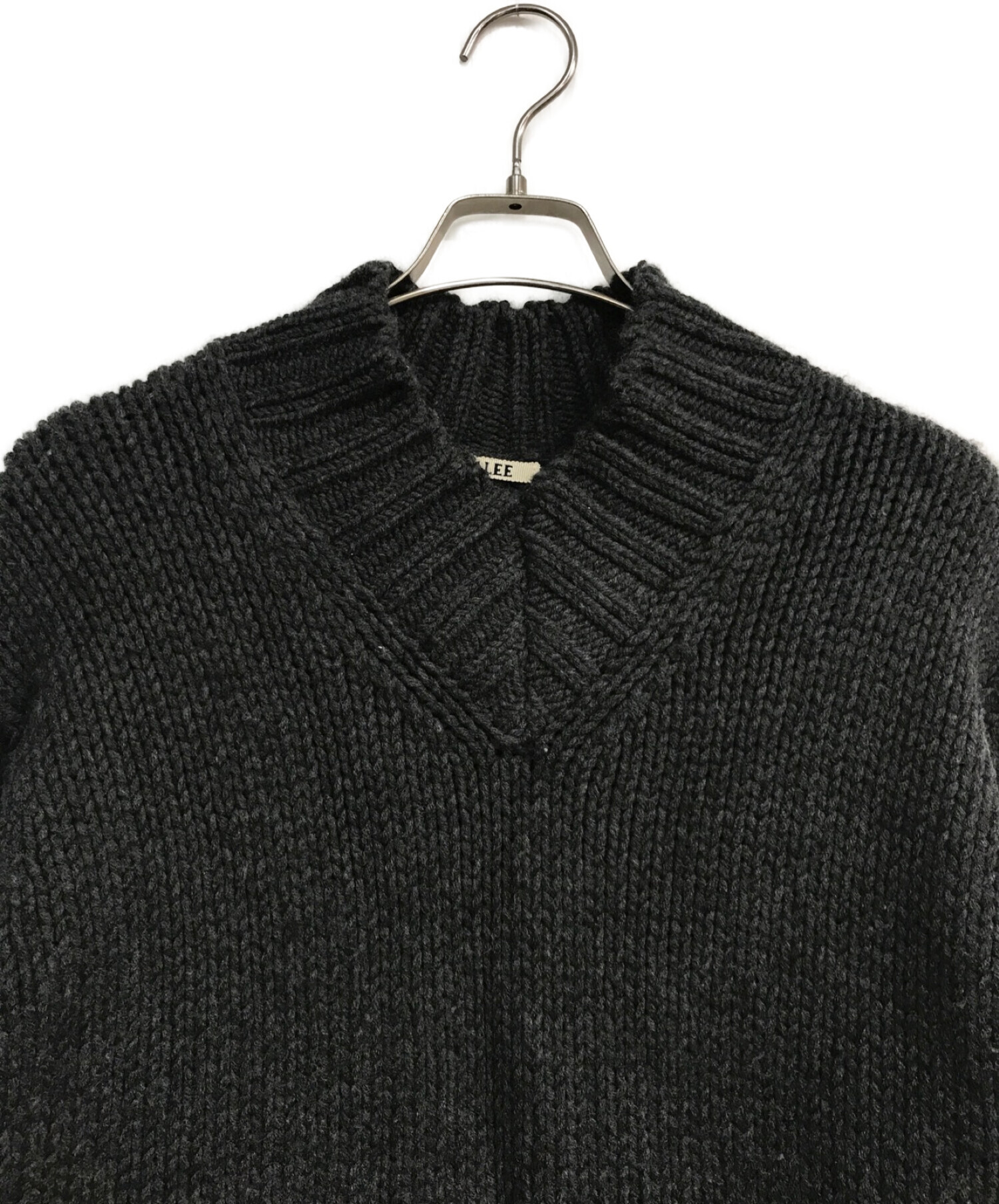 AURALEE (オーラリー) SUPER FINE WOOL AIRY KNIT V-NECK P/O　A20AP02TA グレー サイズ:1