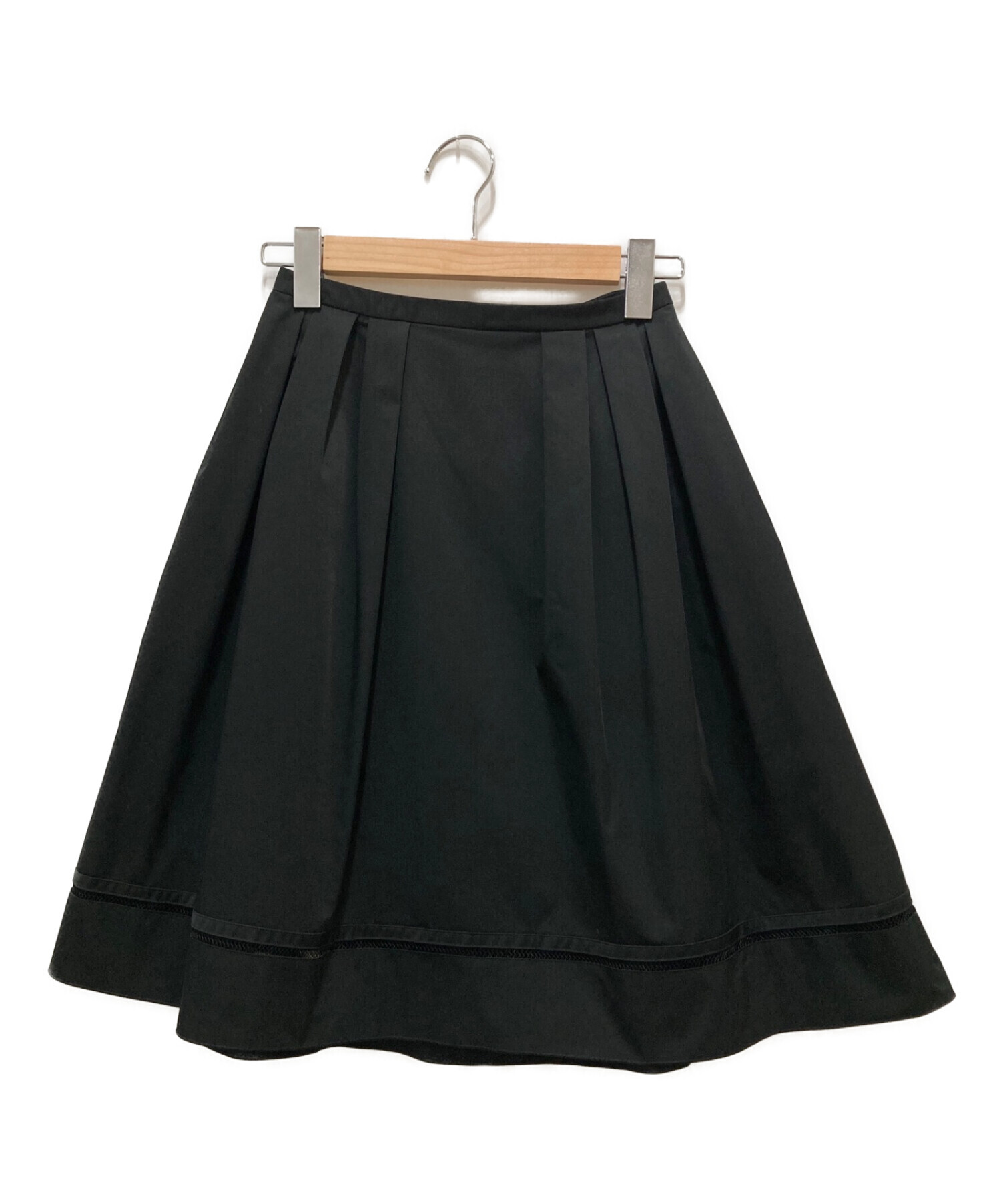 7,425円【即日発送】FOXEY NEW YORK 　ブラック リボン　スカート サイズL