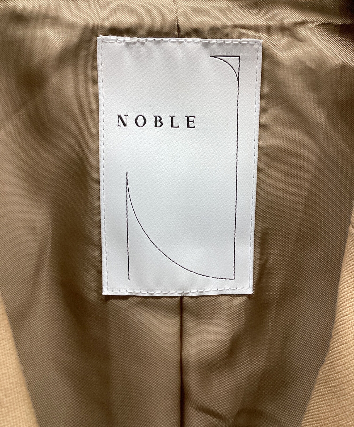中古・古着通販】Noble (ノーブル) ジャケット キャメル サイズ:38 