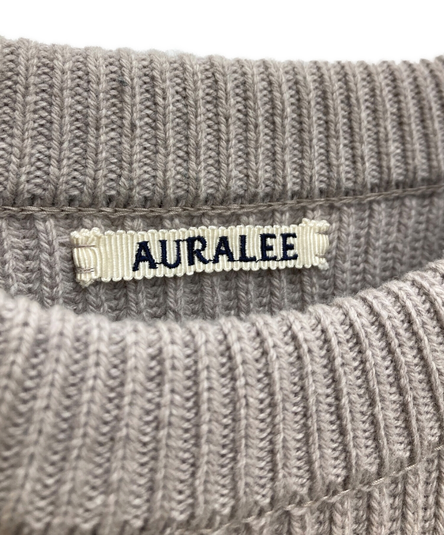 中古・古着通販】AURALEE (オーラリー) SUPER FINE WOOL RIB KNIT BIG