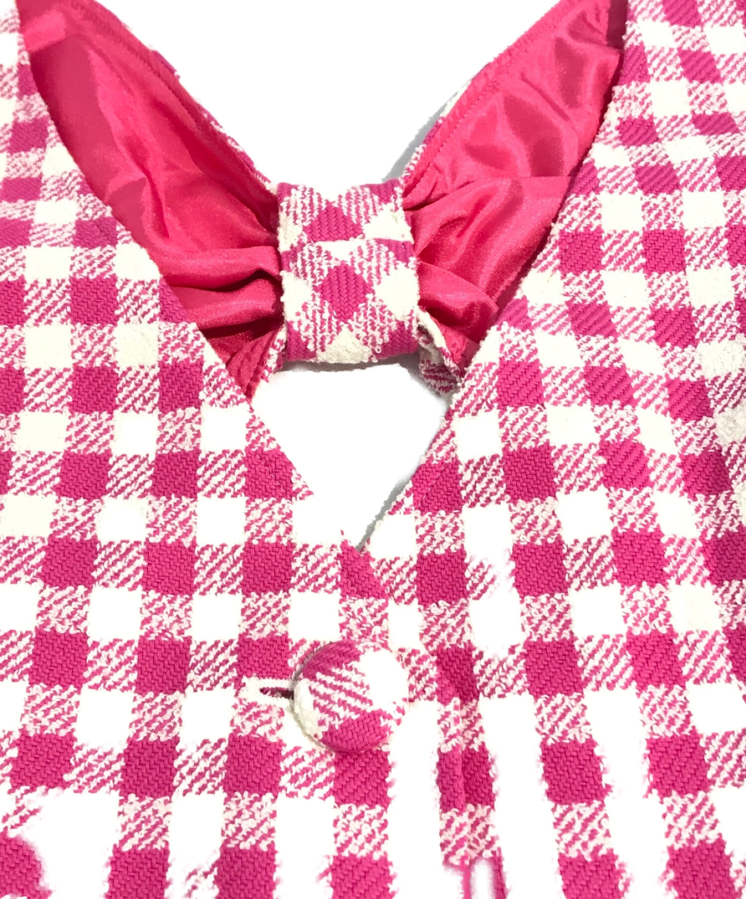 グレースコンチネンタル【GRACECONTINENTAL】ツイードジャンパースカート ピンク 36