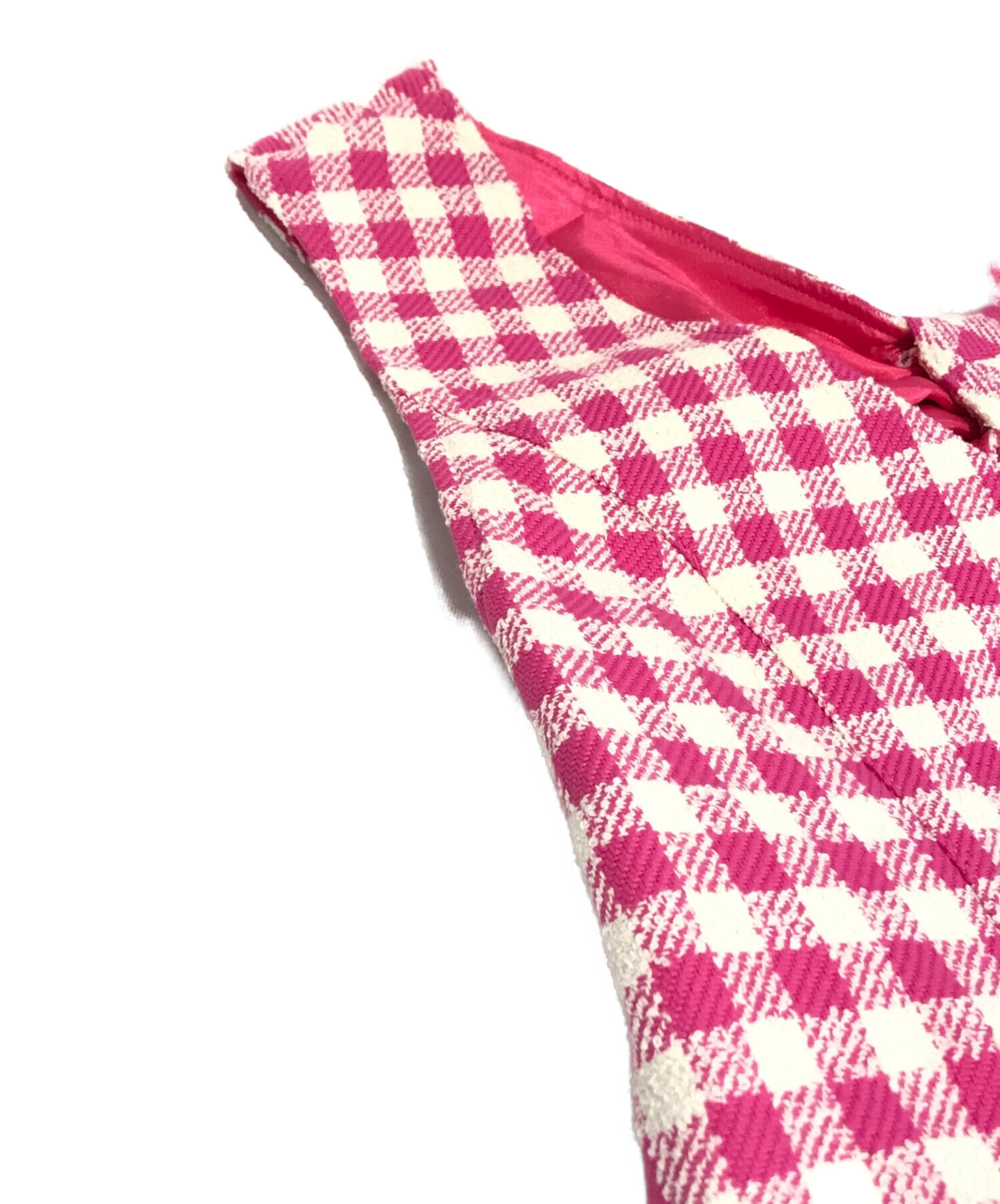 GRACE CONTINENTAL (（グレースコンチネンタル) ツイードジャンパースカート ピンク サイズ:2-36