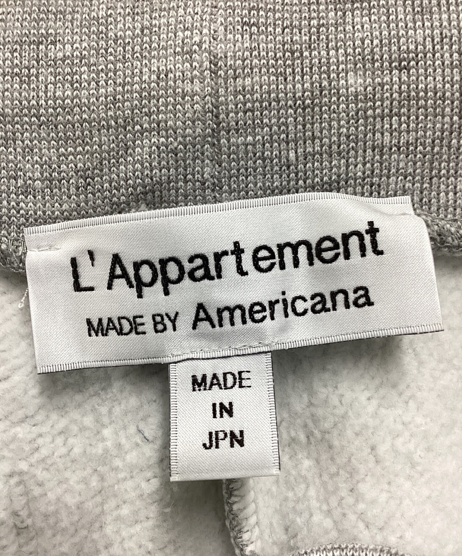 L'appartement (アパルトモン) Americana (アメリカーナ) スウェットパンツ グレー サイズ:XS