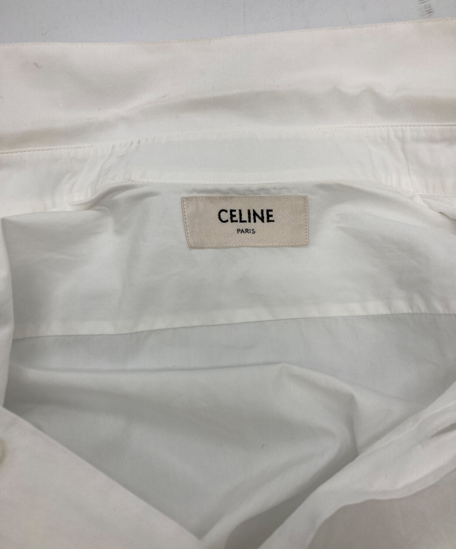 中古・古着通販】CELINE (セリーヌ) コットンシャツ ホワイト サイズ ...