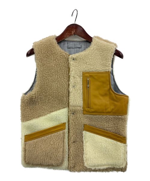 中古・古着通販】SEVESKIG (セヴシグ) REVERSIBLE CRAZY BOA VEST