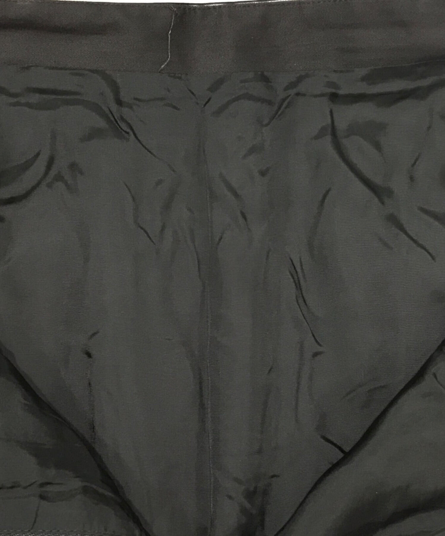 23区 (ニジュウサンク) シンセティックレザースカート ブラック サイズ:SIZE 42T