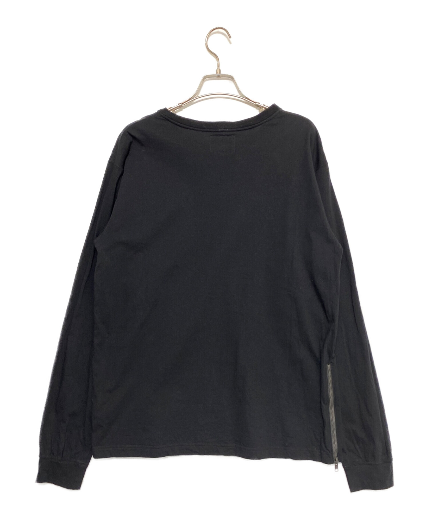 WIND AND SEA (ウインダンシー) WILDSIDE YOHJI YAMAMOTO (ワイルドサイド ヨウジ ヤマモト)  Signature-style logo Long Sleeve T-shirt ブラック サイズ:3