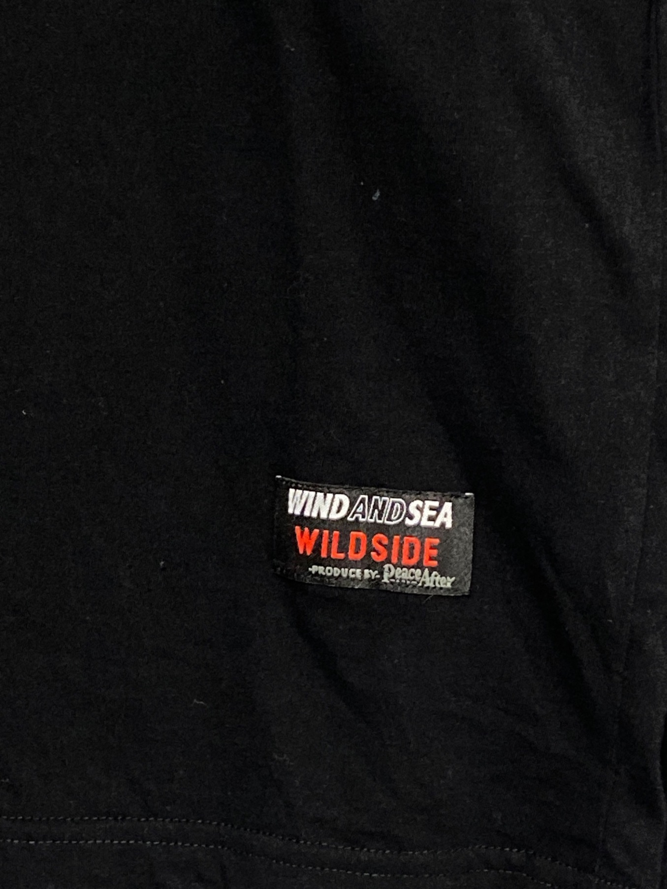WIND AND SEA (ウインダンシー) WILDSIDE YOHJI YAMAMOTO (ワイルドサイド ヨウジ ヤマモト)  Signature-style logo Long Sleeve T-shirt ブラック サイズ:3