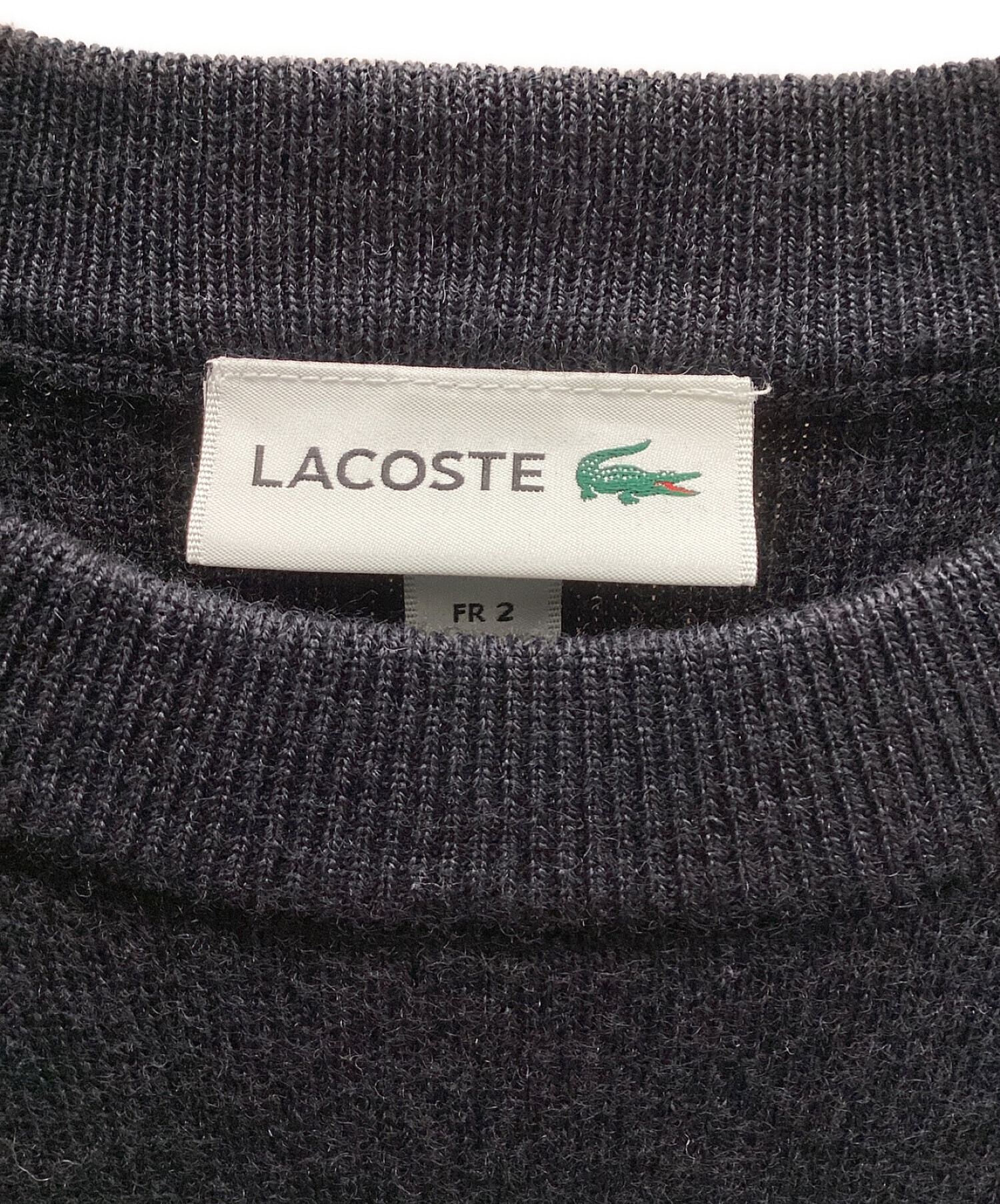 中古・古着通販】LACOSTE (ラコステ) ミックスワッペンウールブレンド