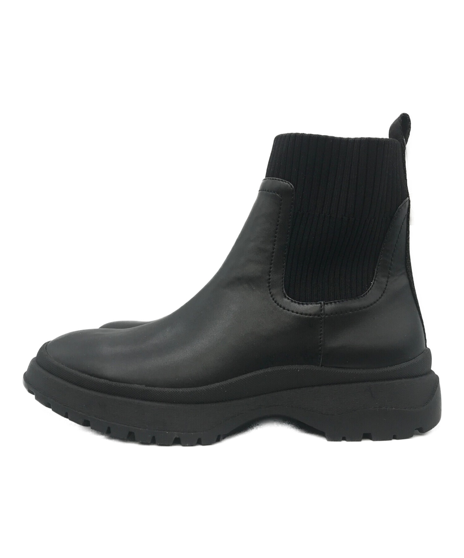 nouer (ヌエール) ソックスショートブーツ ブラック サイズ:39 未使用品