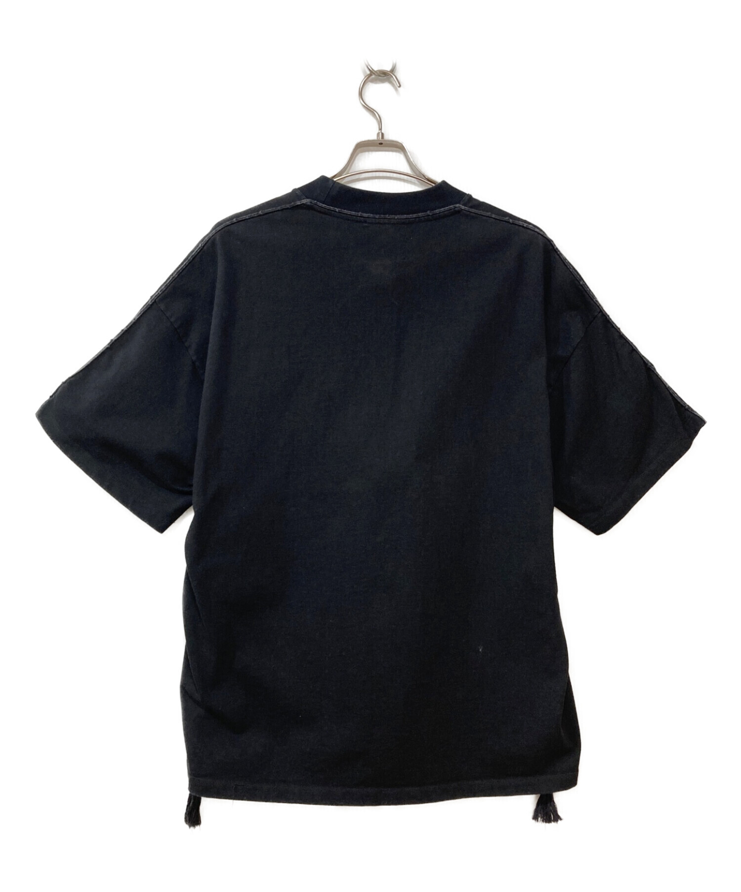 JIL SANDER SEAM AND FRINGING DETAIL TEE - Tシャツ/カットソー(半袖