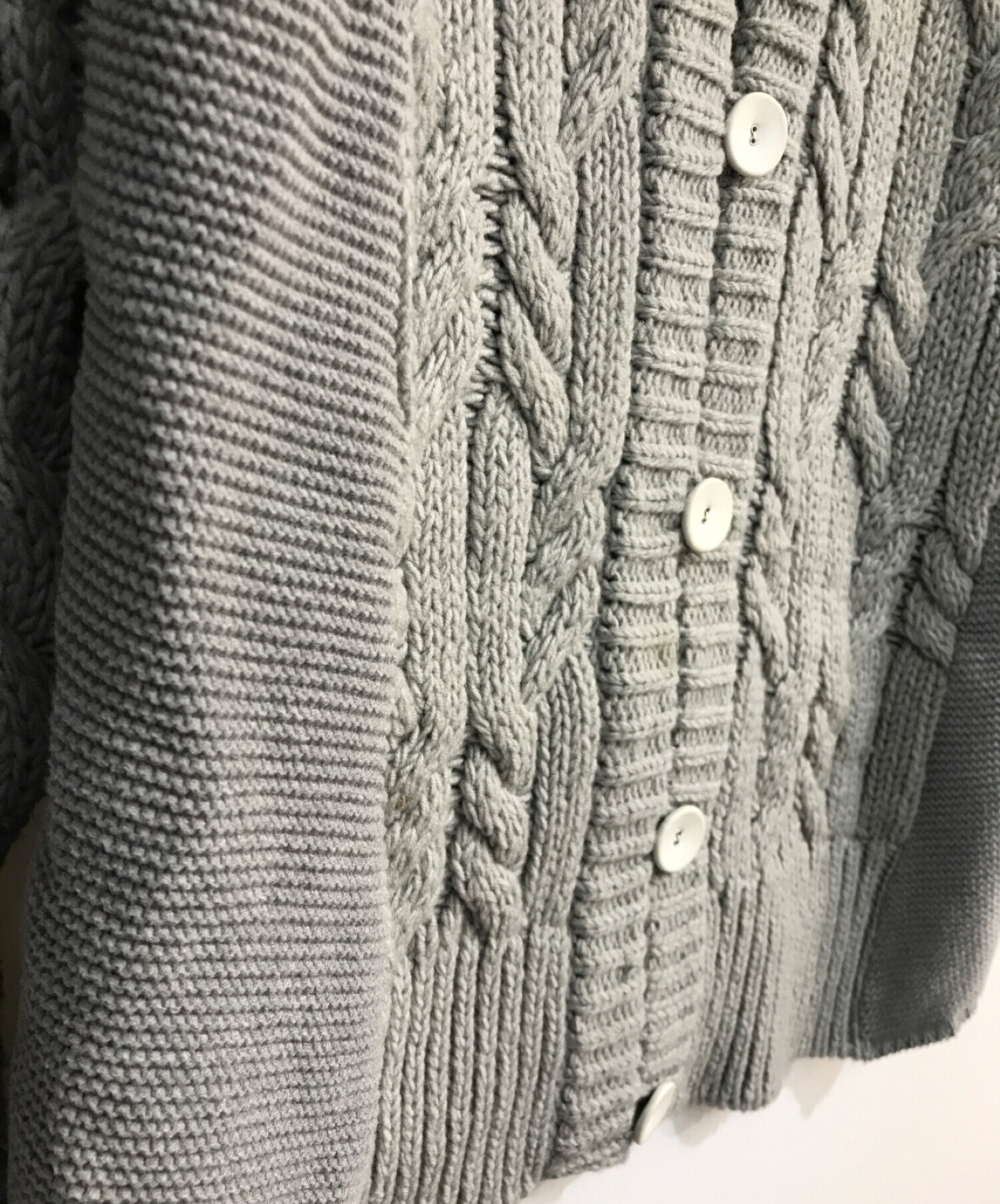 中古・古着通販】malamute (マラミュート) 2way cable knit cardigan