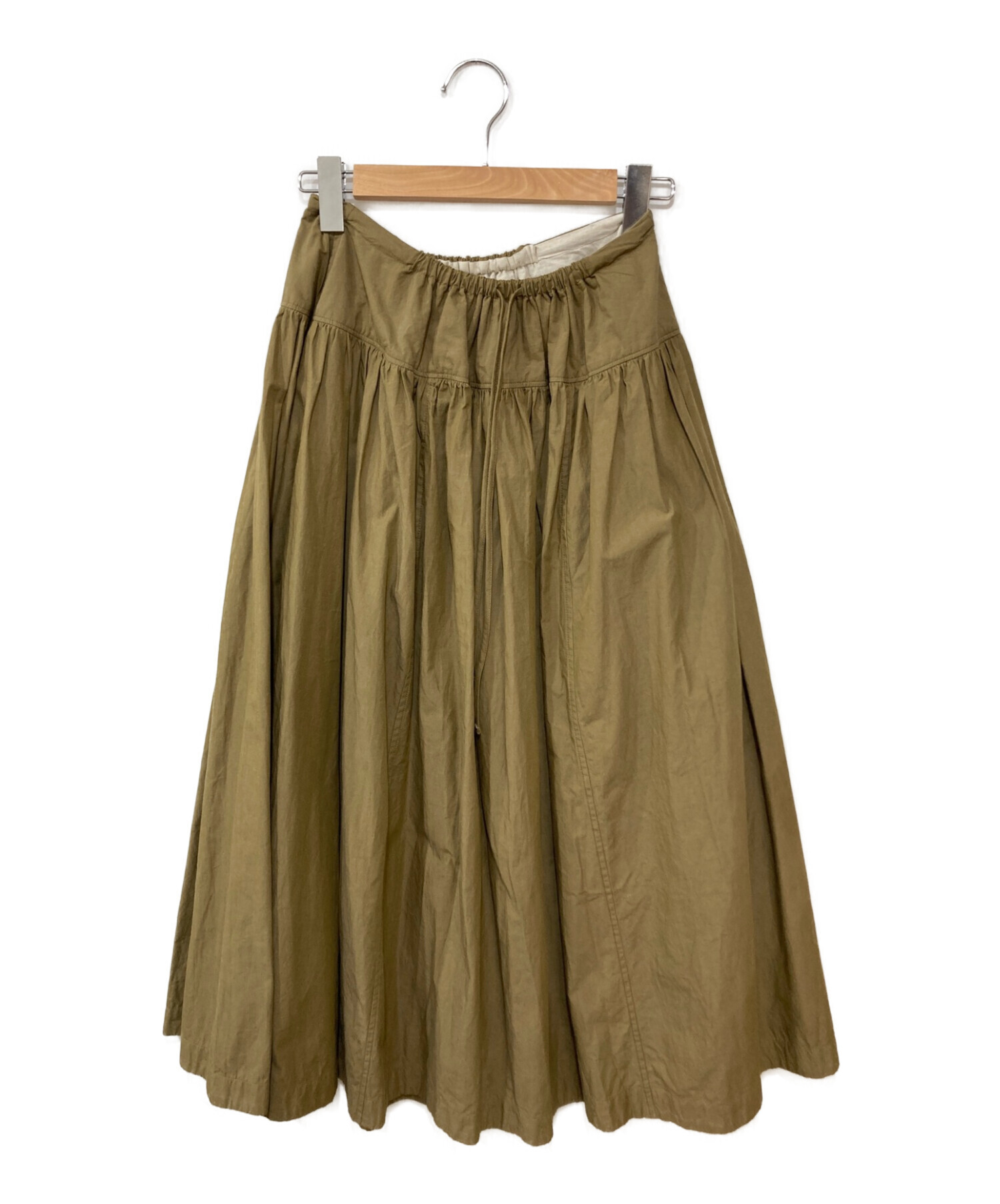 45R (フォーティーファイブアール) ダンプのギャザースカート オリーブ サイズ:不明