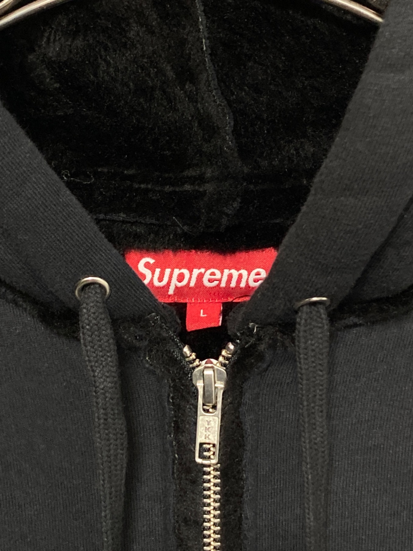 SUPREME (シュプリーム) Faux Shearling Hooded Jacket ブラック サイズ:L