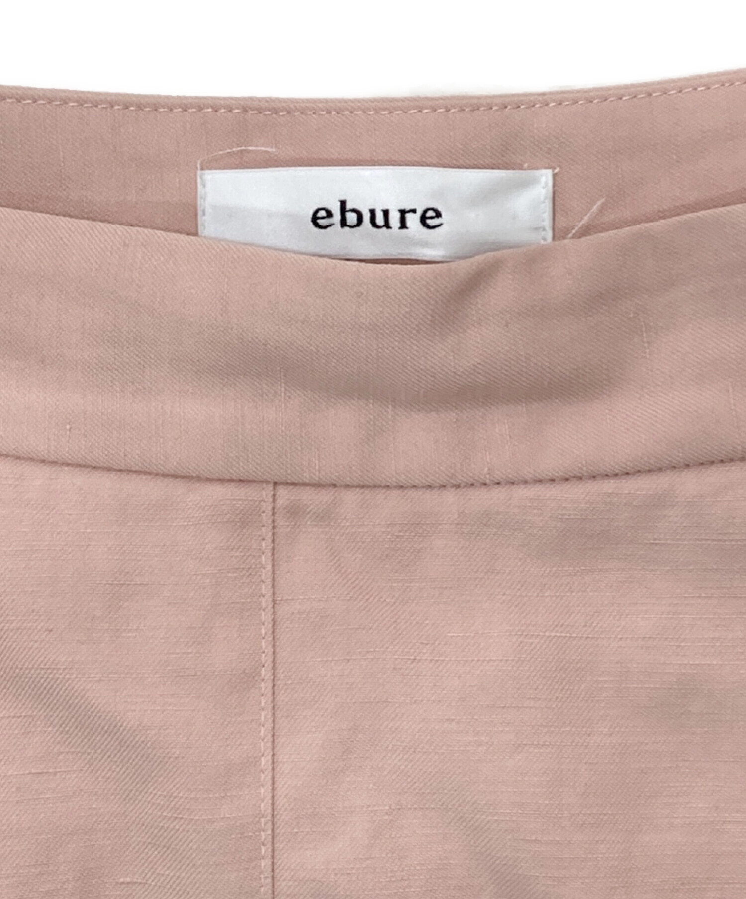 ebure (エブール) ボタニカルコットンリネンフレアスカート ピンク サイズ:36