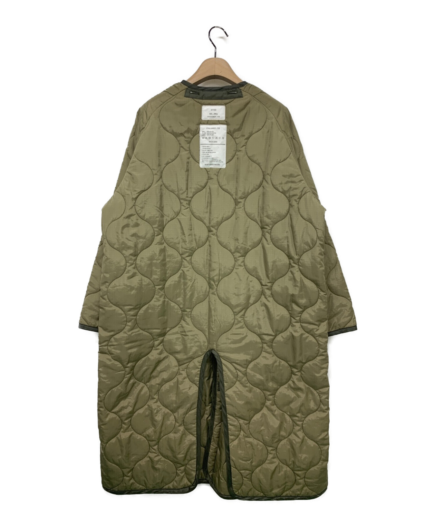 HYKE QUILTED LINER COAT 新品