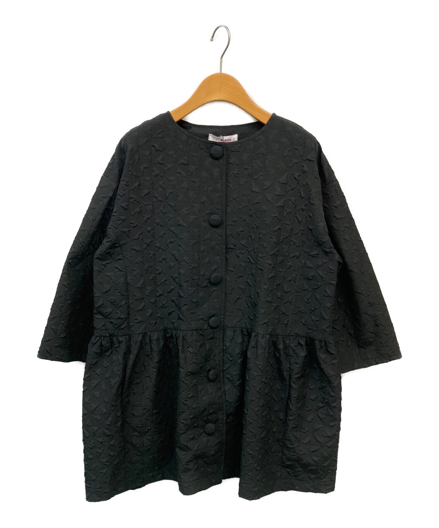 新品 ふくれジャガードジャケット ブラック - シャツ/ブラウス(七分/長袖)