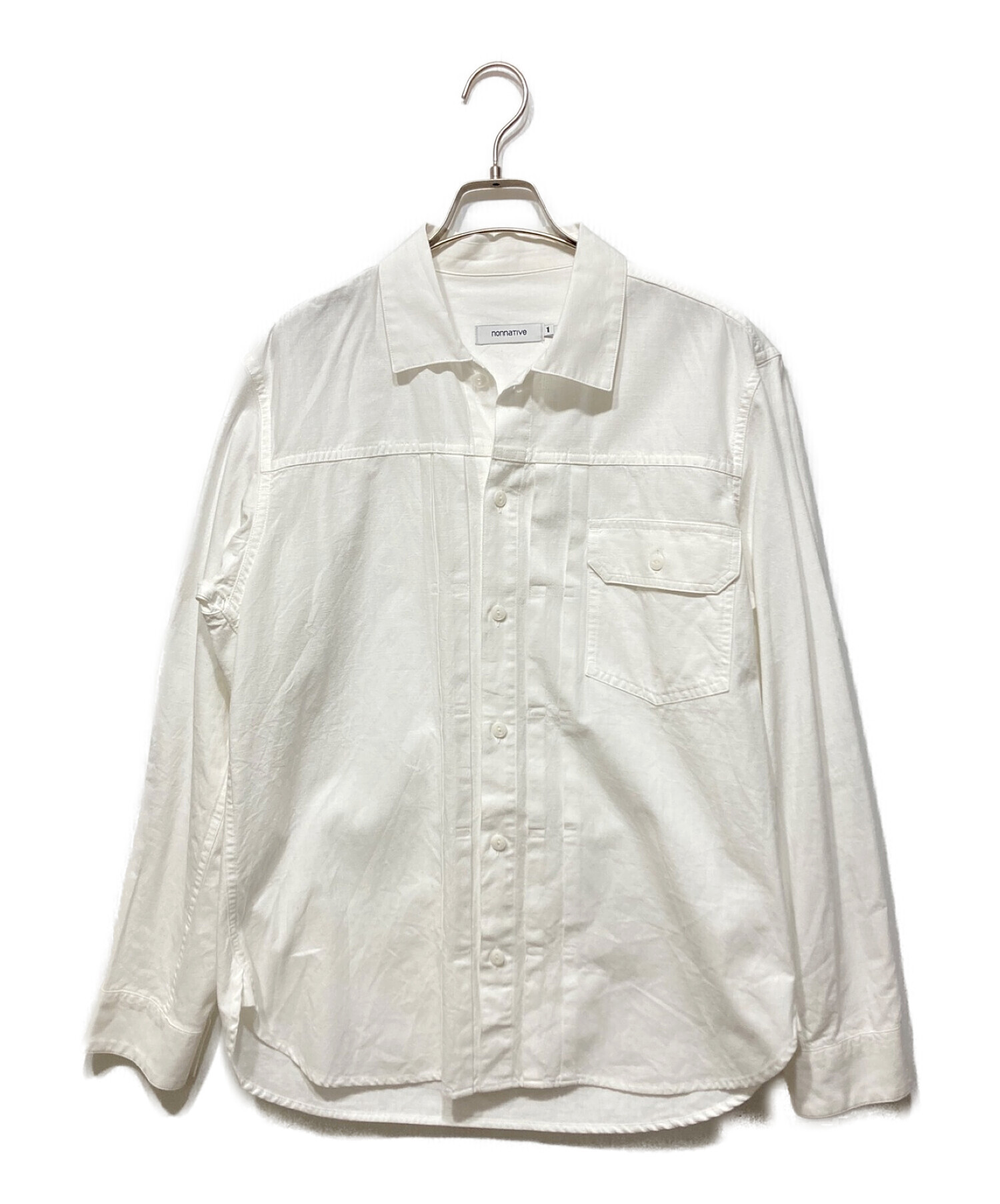 nonnative (ノンネイティブ) TRUCKER L/S SHIRT ホワイト サイズ:1