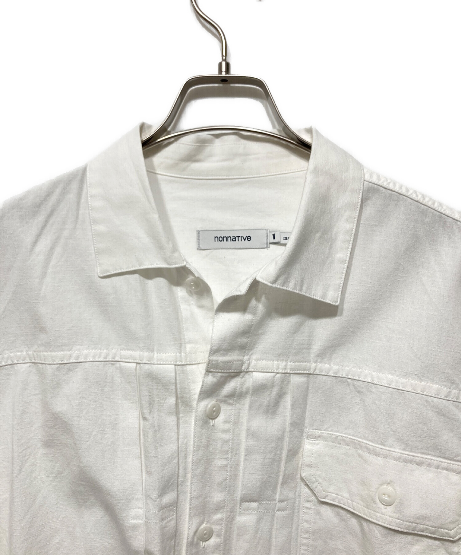 nonnative (ノンネイティブ) TRUCKER L/S SHIRT ホワイト サイズ:1