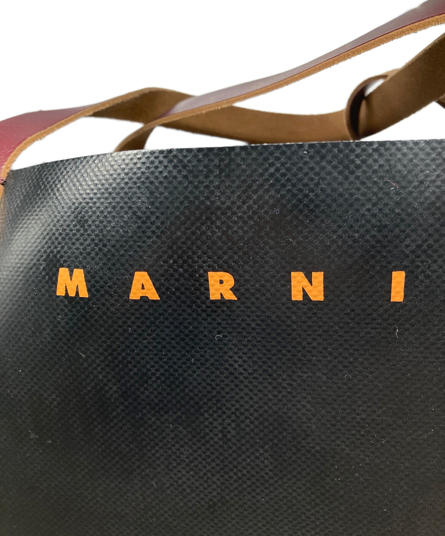 MARNI (マルニ) バイカラートートバッグ ブルー×ブラック