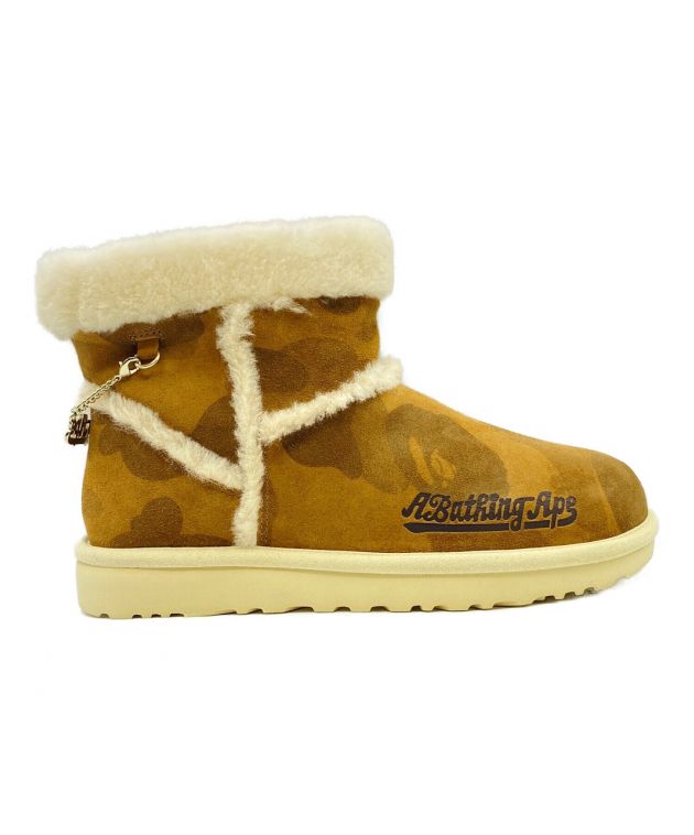 A BATHING APE (アベイシングエイプ) UGG (アグ) BAPE CLASSIC MINI M ブラウン サイズ:US9 未使用品