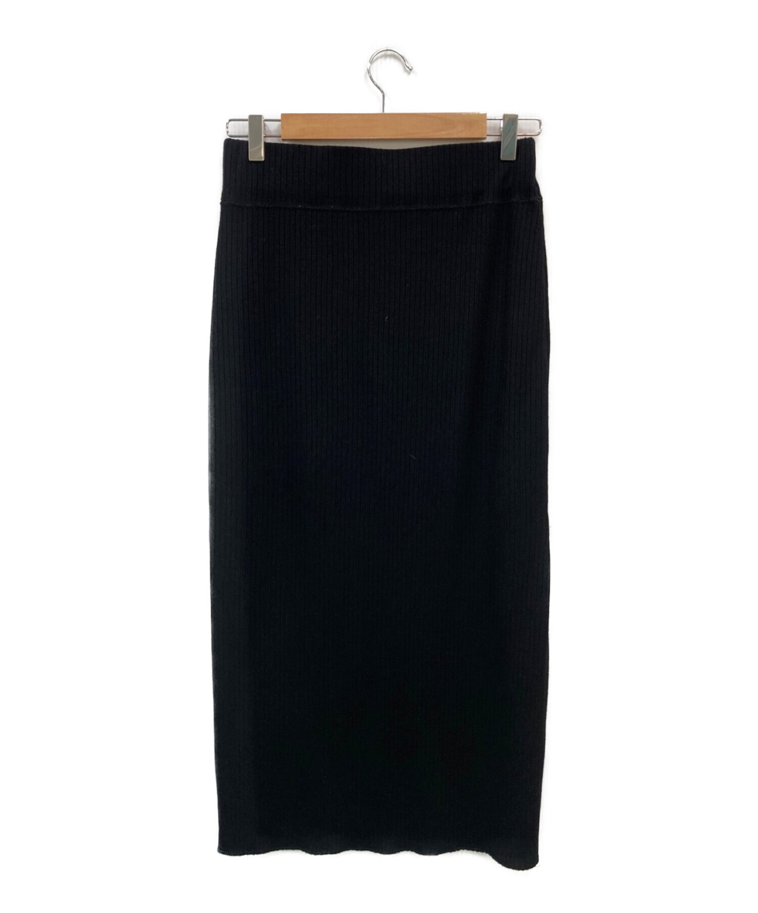 DEUXIEME CLASSE (ドゥーズィエム クラス) Jersey rib スカート ブラック サイズ:F