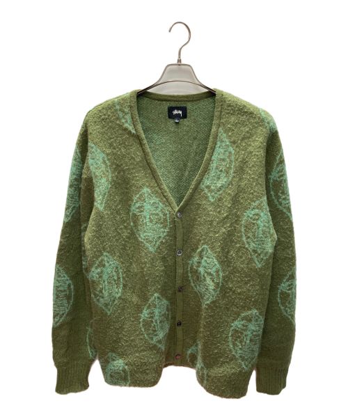 中古・古着通販】stussy (ステューシー) Mohair Mask Cardigan オリーブ サイズ:Ｌ｜ブランド・古着通販  トレファク公式【TREFAC FASHION】スマホサイト