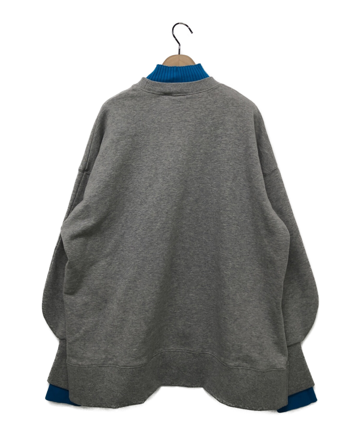 nagonstans (ナゴンスタンス) layered-neck pullover グレー サイズ:MEDIUM