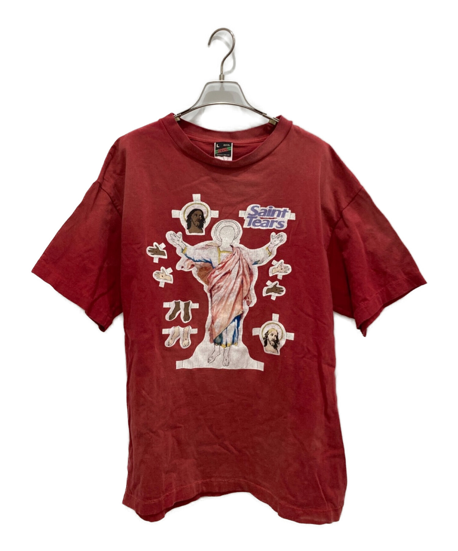 8,568円Saint Michael Denim tears Tシャツ　size L