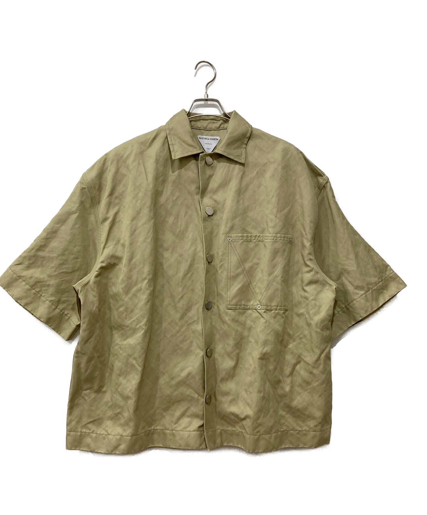 BOTTEGA VENETA (ボッテガベネタ) オーバーサイズシャツ ベージュ サイズ:46
