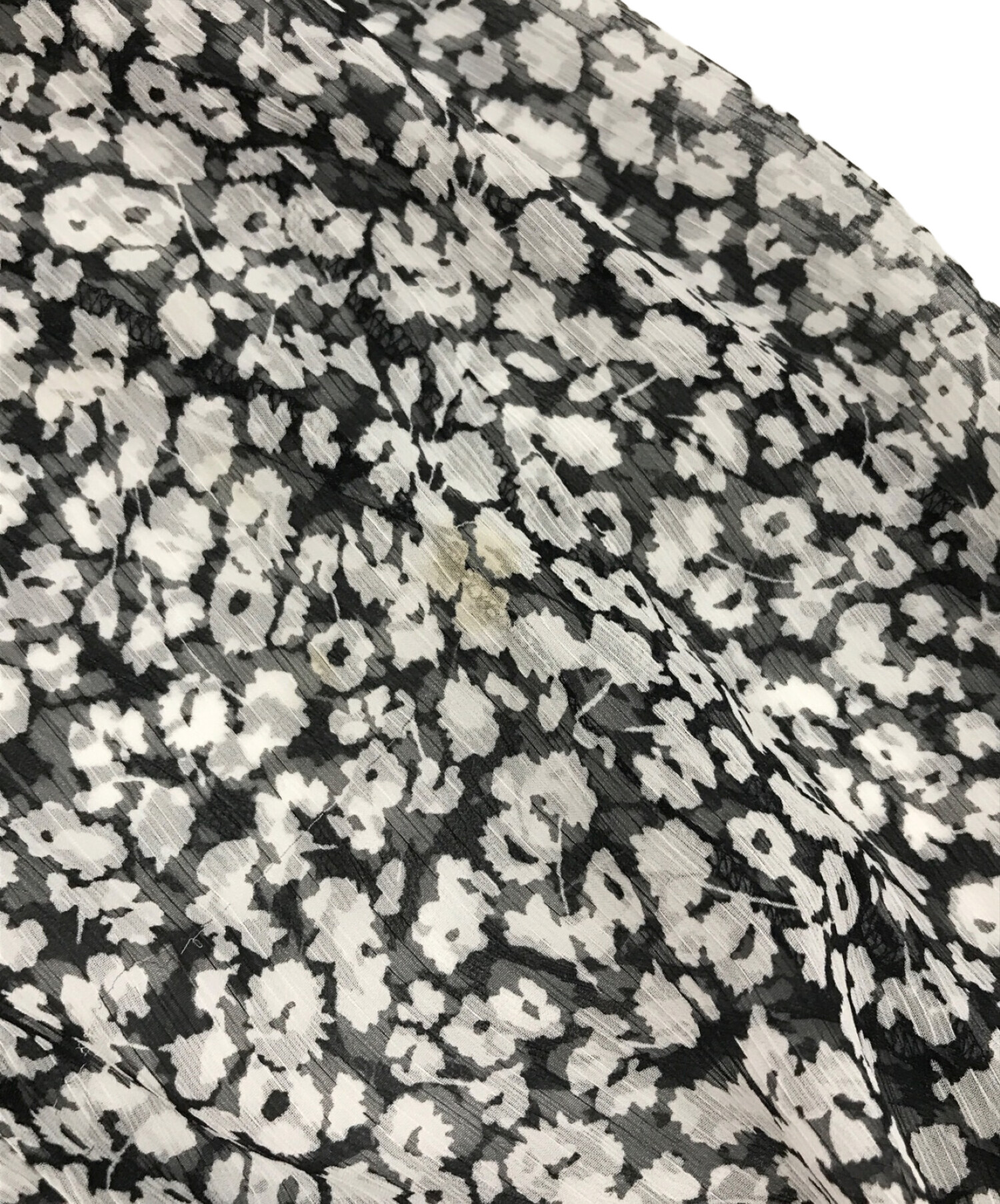 AP STUDIO (エーピーストゥディオ) Flower Print ドレスガウン ブラック サイズ:FREE