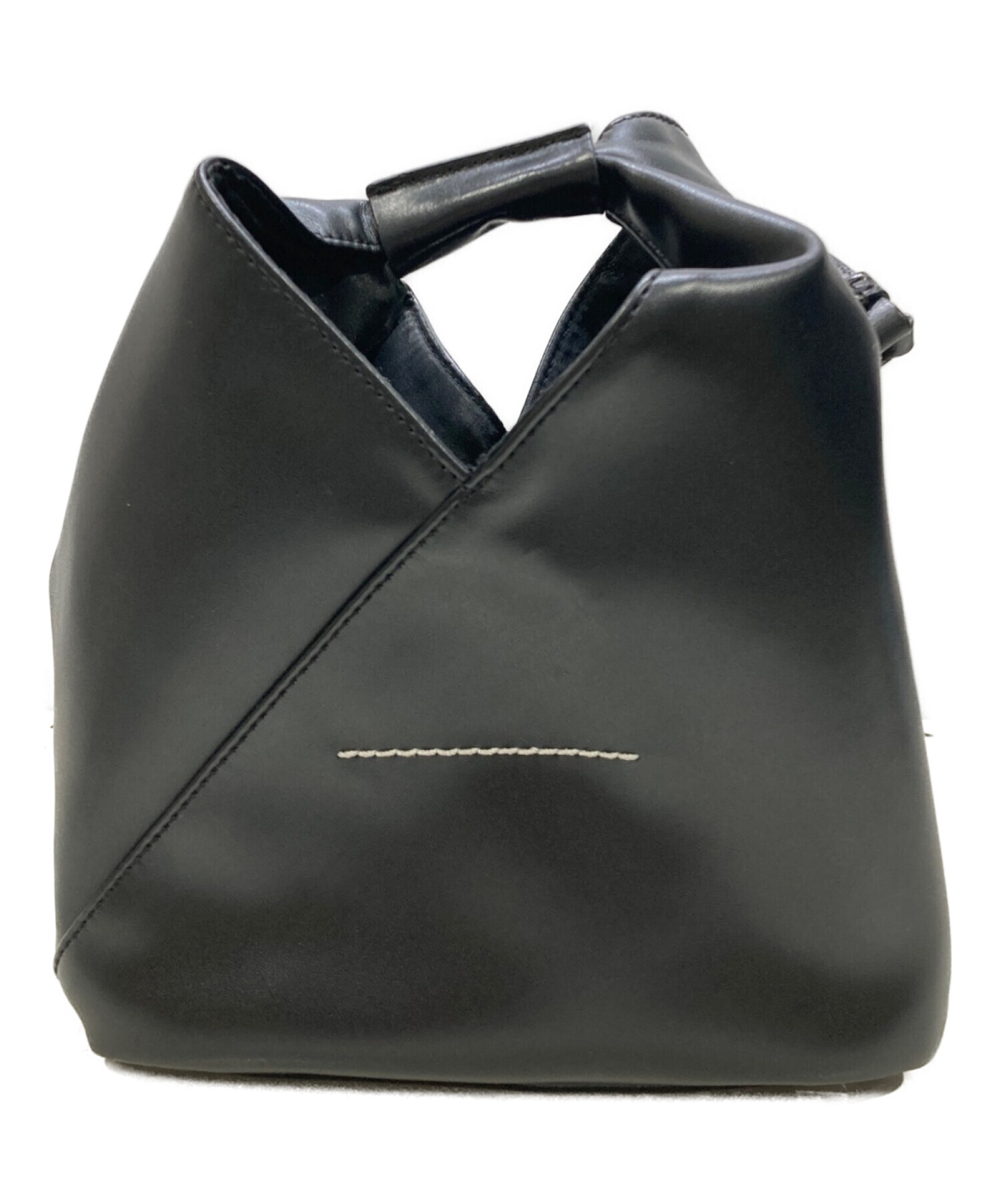 MM6 Maison Margiela (エムエムシックス メゾンマルジェラ) Faux Leather Mini Japanese Tote ブラック