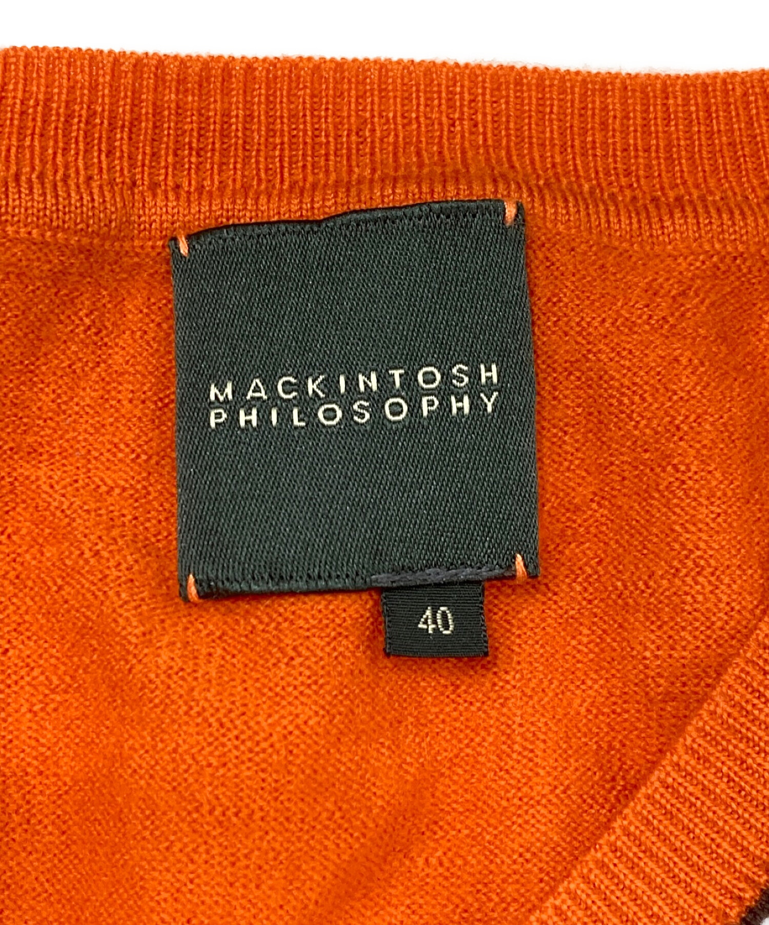 MACKINTOSH PHILOSOPHY (マッキントッシュフィロソフィー) ニットベスト オレンジ サイズ:SIZE 40