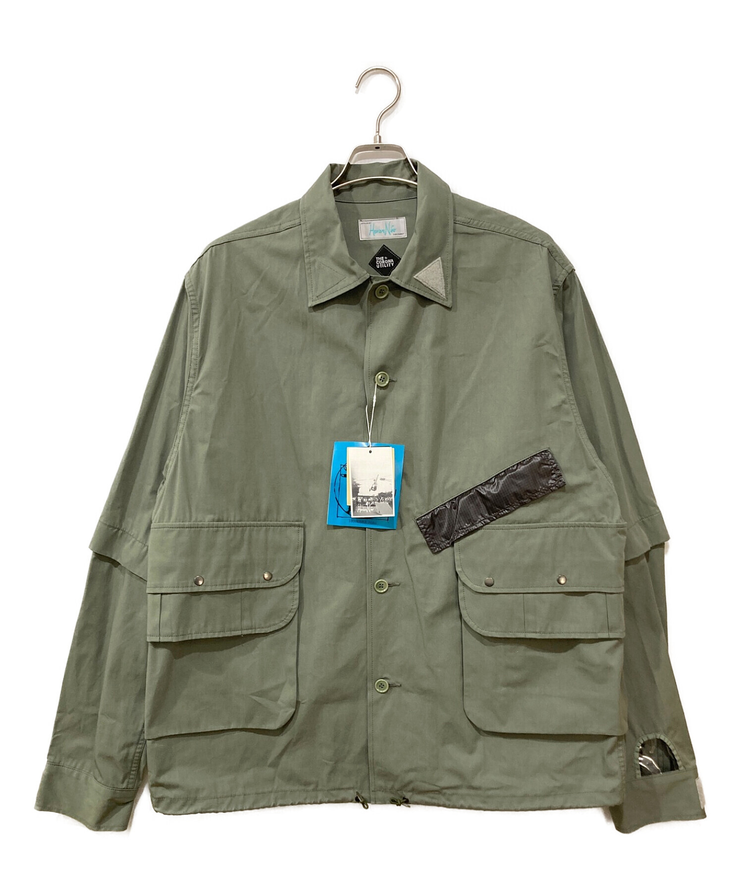 Hombre Nino (オンブレニーニョ) CORONA (コロナ) 2 WAY STREAM JACKET グリーン サイズ:XL 未使用品