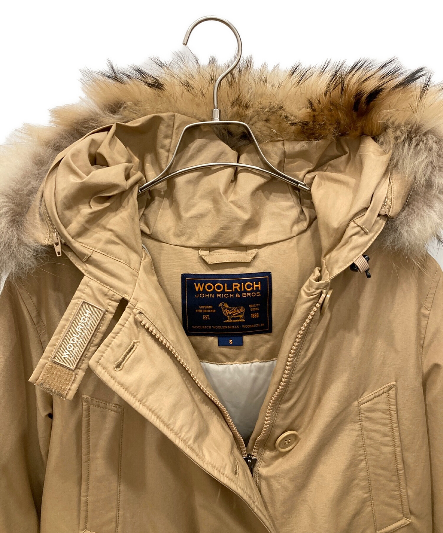 中古・古着通販】WOOLRICH (ウールリッチ) ARCTIC PARKA アークティックパーカー WWCPS2479D ベージュ  サイズ:S｜ブランド・古着通販 トレファク公式【TREFAC FASHION】スマホサイト