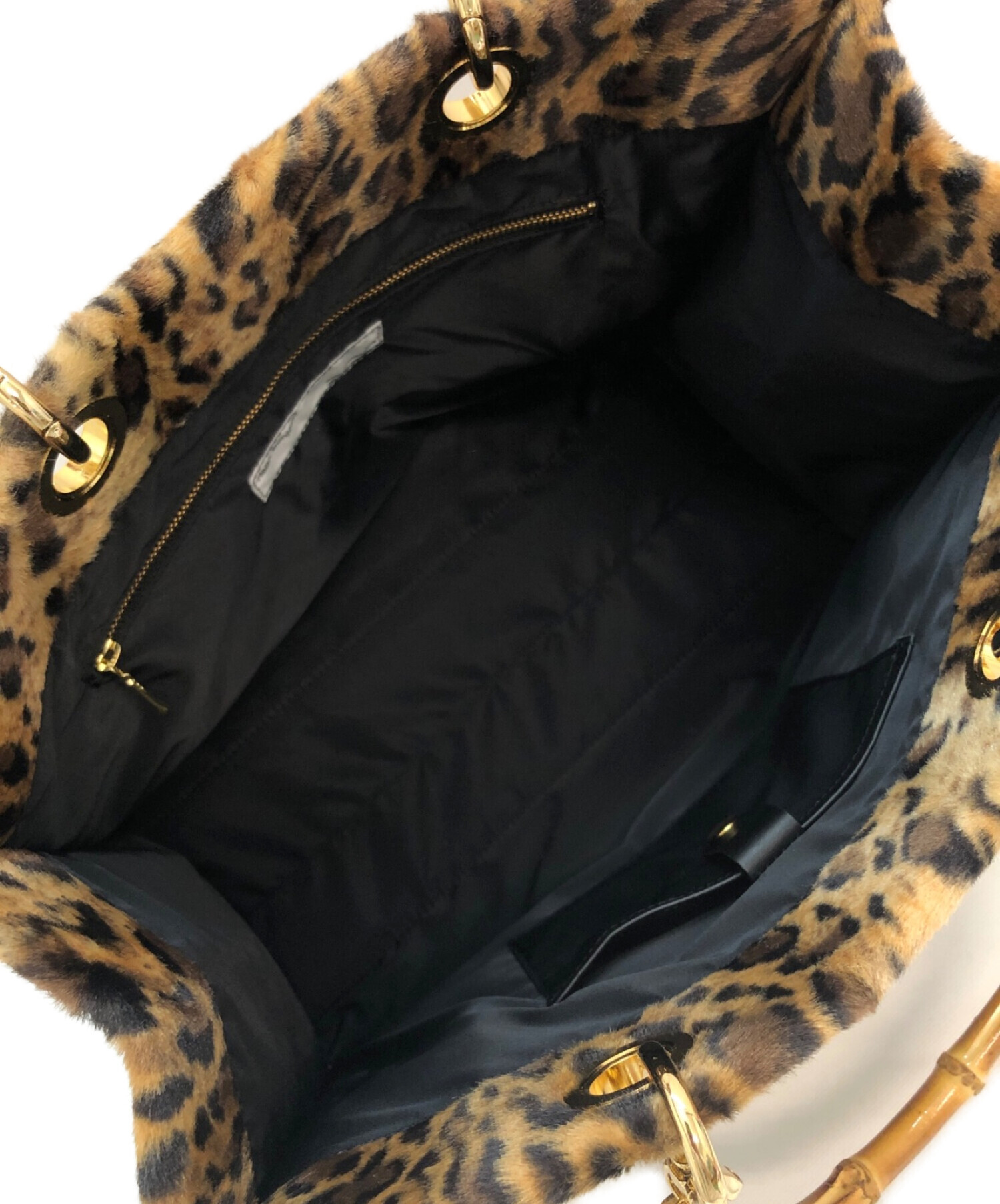 L'Appartement (アパルトモン) Leopard Bamboo Bag サイズ:-