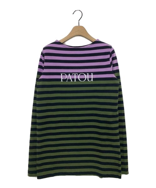 【美品鑑定済】PATOUパトゥバスクオーガニックレッドコットンTシャツ/Lサイズ