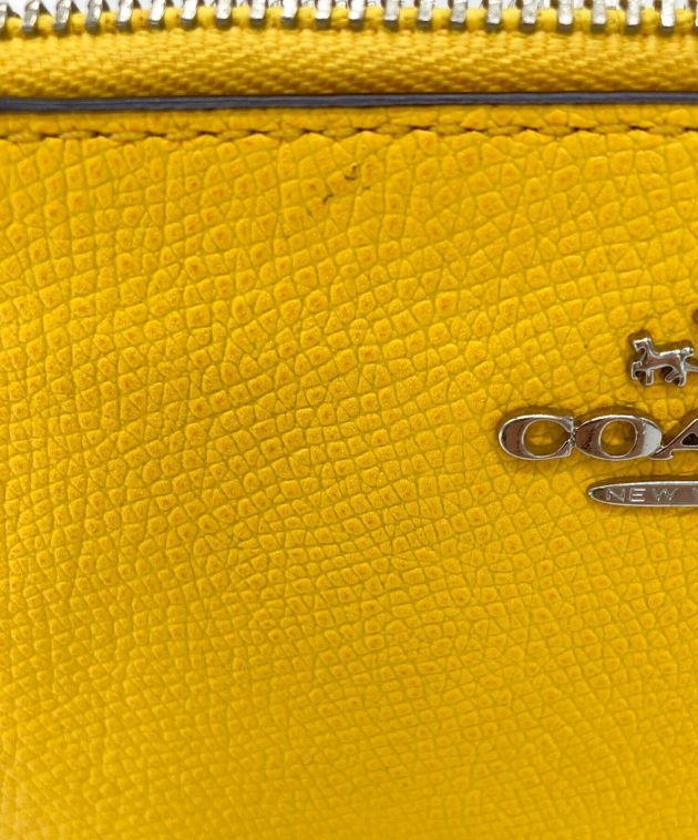 中古・古着通販】COACH (コーチ) リストレットポーチ イエロー